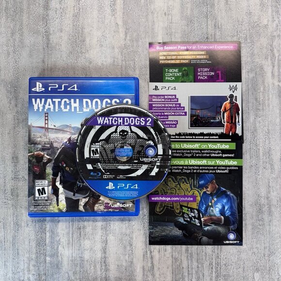 Watch Dogs 2 (Sony PlayStation 4, 2016) PS4 CIB Complete Tested Game - Picture 1 of 4